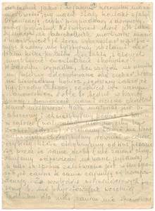 Brief IX, vom 9. Oktober 1943, Seite 4. © Archiv des Museums Auschwitz.