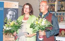 Constanze Jaiser und Jacob Pampuch bei der Preisverleihung
